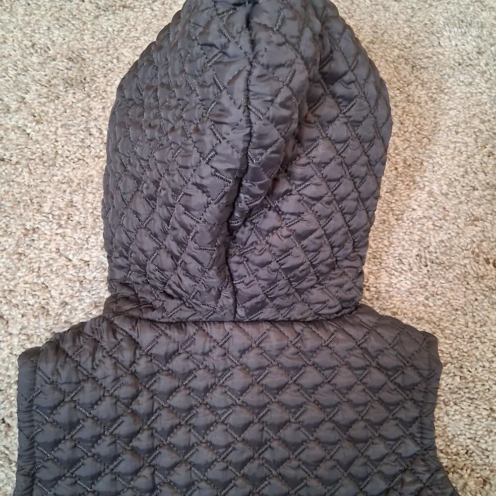Savannah Toddler Quilted Faux Fur Lined Hood Vest Girls 4T